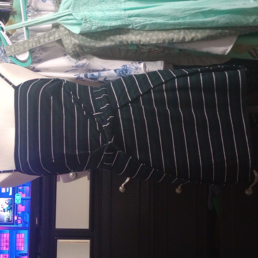 Olivaceous blue white and green stripped size S